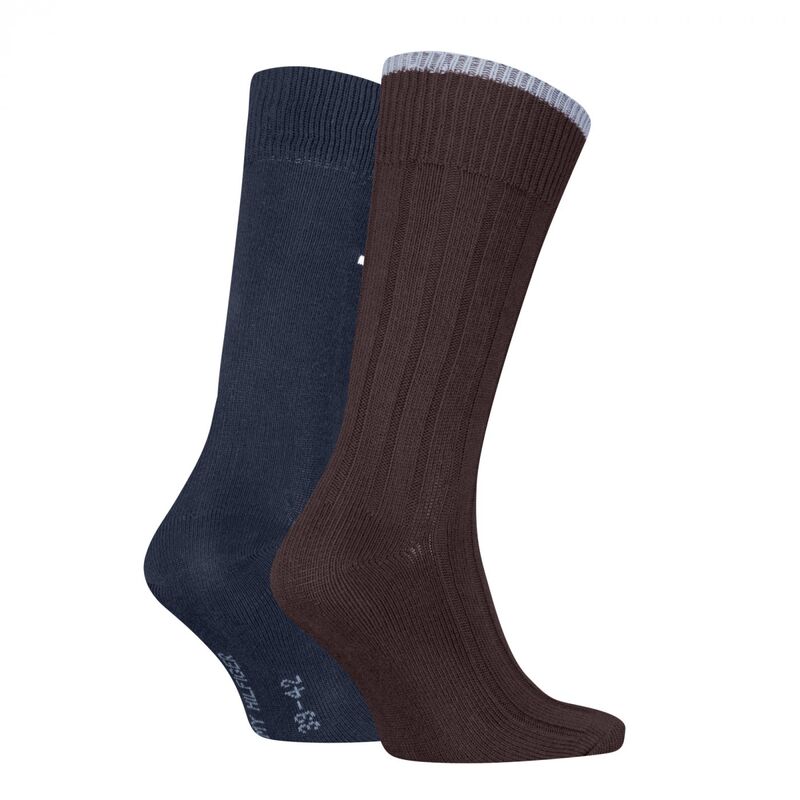 TH MEN SOCK 2P STRUC Erkek Kahverengi Çorap - S701236317