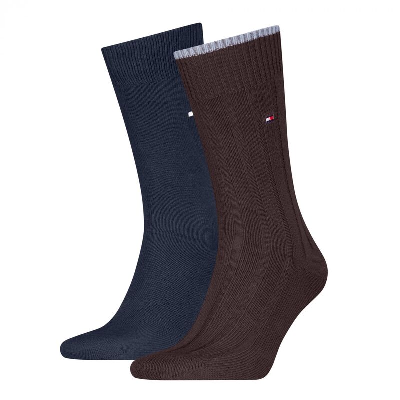 Tommy Hilfiger - TH MEN SOCK 2P STRUC Erkek Kahverengi Çorap - S701236317