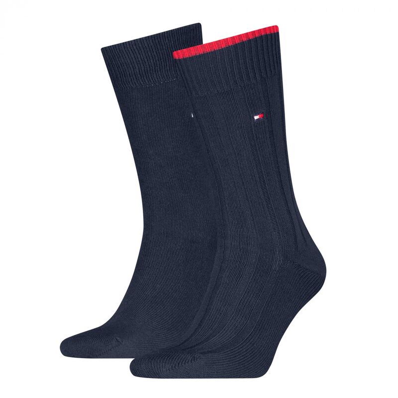 Tommy Hilfiger - TH MEN SOCK 2P STRUC Erkek Lacivert Çorap - S701236317