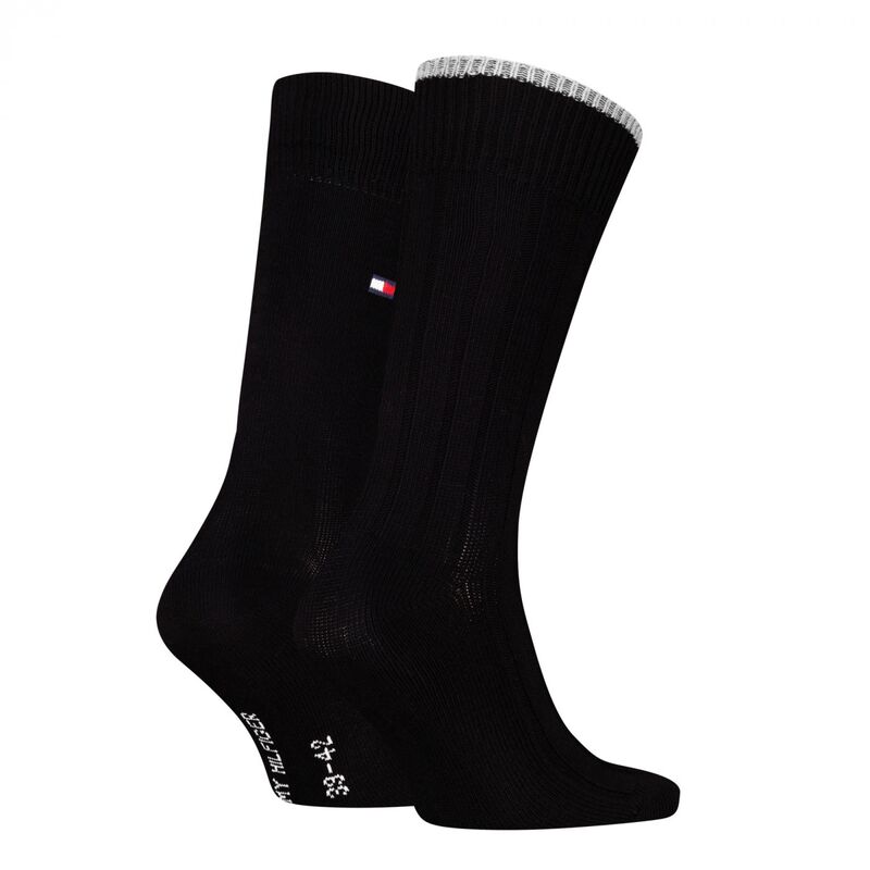 TH MEN SOCK 2P STRUC Erkek Siyah Çorap - S701236317001