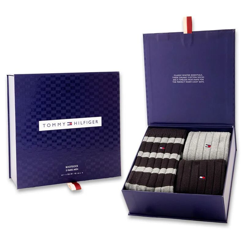 TH MEN SOCK 3P GIFTB Erkek Siyah Çorap - S701235377