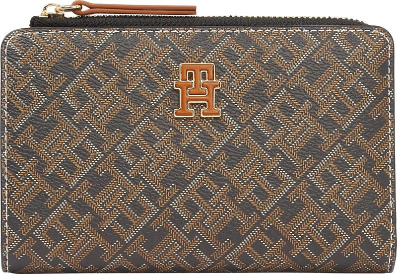 TH MONOPLAY LEATHER MED 7 WALLET Kadın Siyah Cüzdan - AW0AW17417