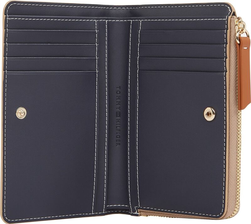 TH MONOPLAY LEATHER MED 7 WALLET Kadın Yeşil Cüzdan - AW0AW17417