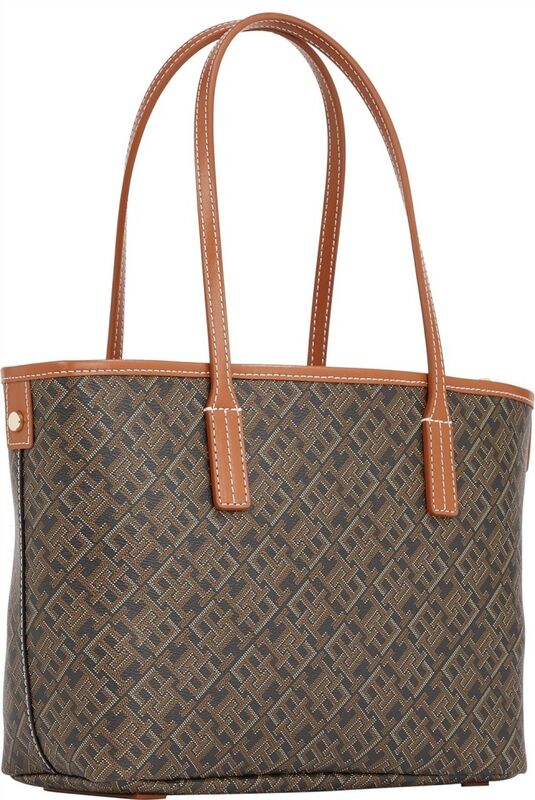 TH MONOPLAY LEATHER MINI TOTE Kadın Siyah Çanta - AW0AW17415