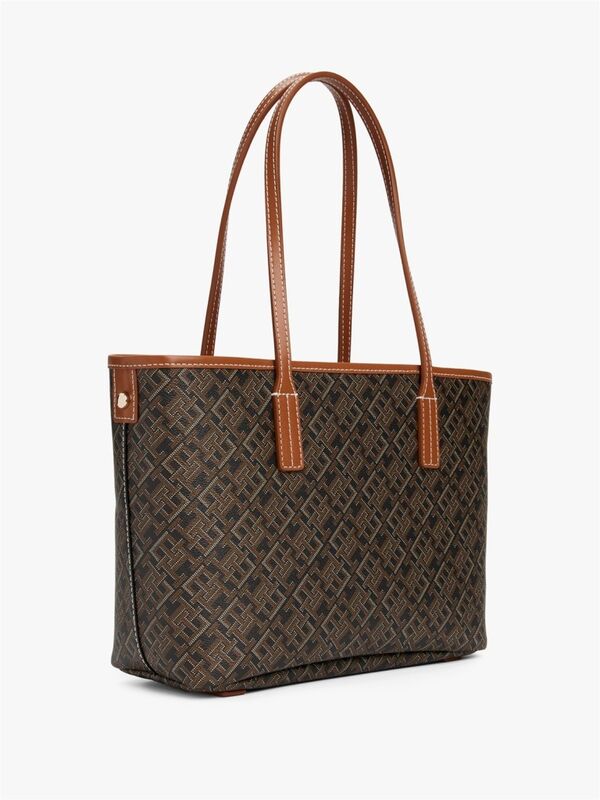 TH MONOPLAY LEATHER MINI TOTE Kadın Siyah Çanta - AW0AW17415