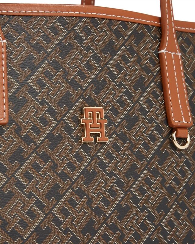 TH MONOPLAY LEATHER MINI TOTE Kadın Siyah Çanta - AW0AW17415