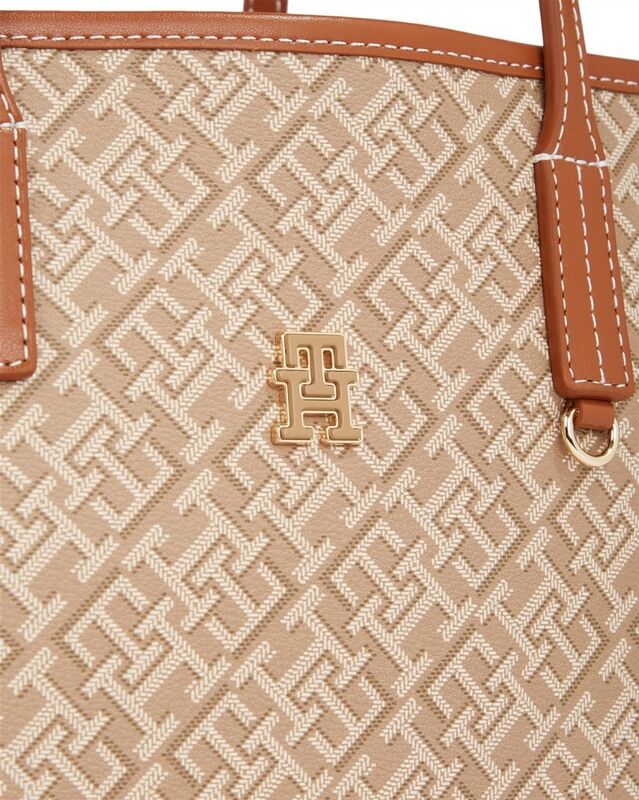 TH MONOPLAY LEATHER MINI TOTE Kadın Yeşil Çanta - AW0AW17415