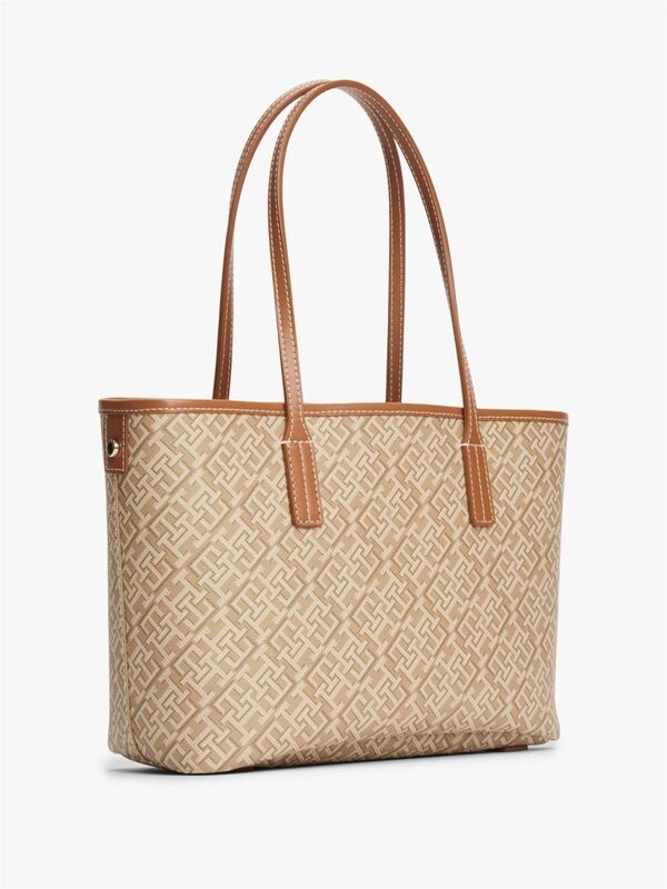 TH MONOPLAY LEATHER MINI TOTE Kadın Yeşil Çanta - AW0AW17415