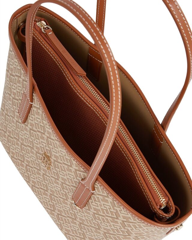 TH MONOPLAY LEATHER MINI TOTE Kadın Yeşil Çanta - AW0AW17415