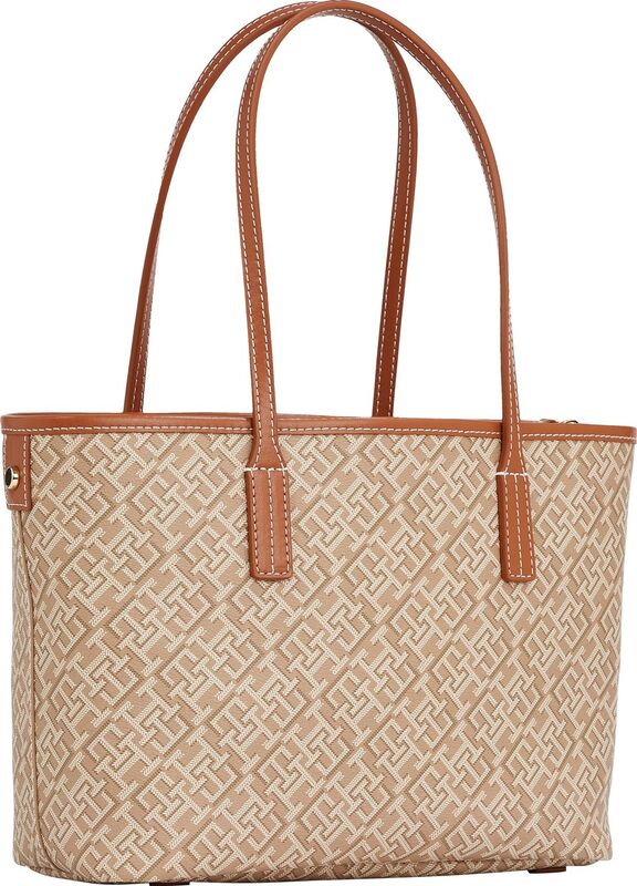 TH MONOPLAY LEATHER MINI TOTE Kadın Yeşil Çanta - AW0AW17415