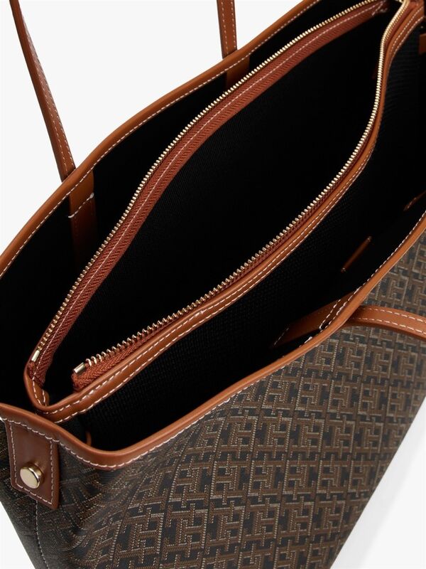 TH MONOPLAY LEATHER TOTE Kadın Siyah Çanta - AW0AW17416