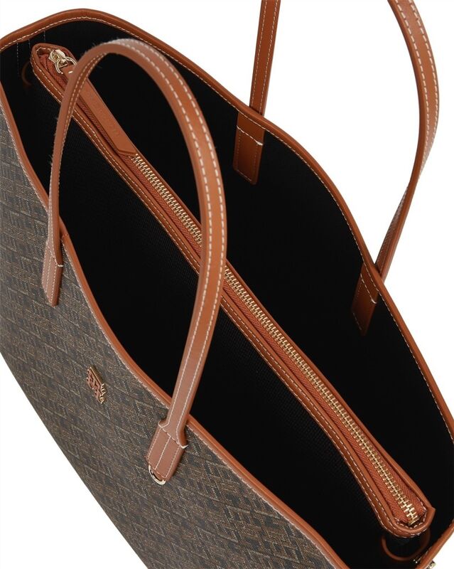 TH MONOPLAY LEATHER TOTE Kadın Siyah Çanta - AW0AW17416