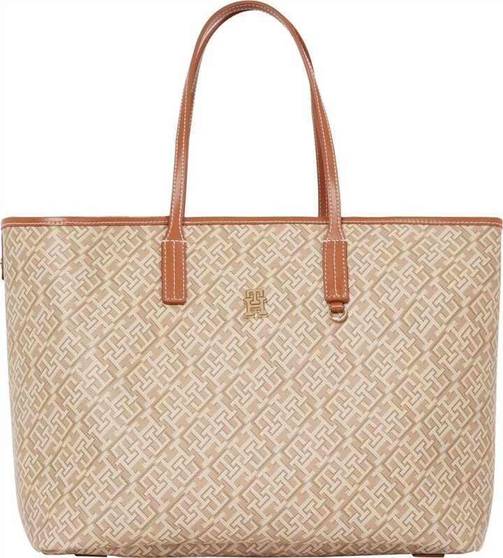 TH MONOPLAY LEATHER TOTE Kadın Yeşil Çanta - AW0AW17416