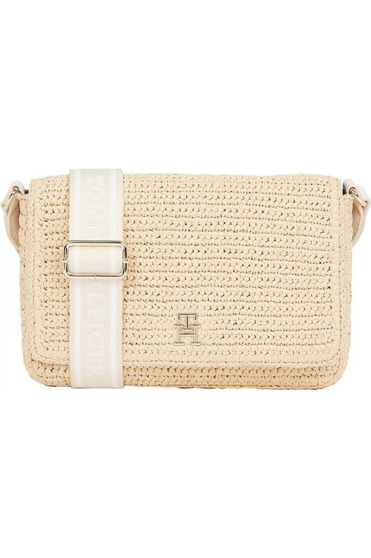 Tommy Hilfiger - TH SPRING LOGO CONV CROSSOVER Kadın Bej Çanta - AW0AW17224