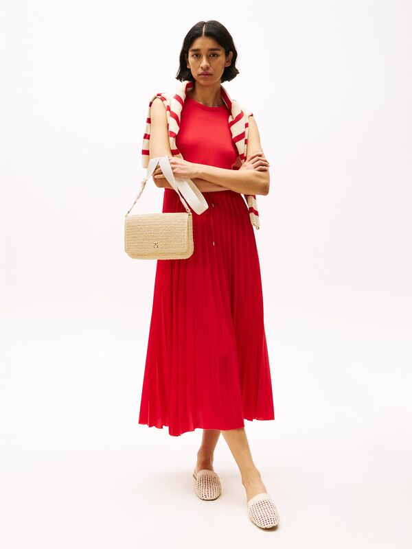 TH SPRING LOGO CONV CROSSOVER Kadın Bej Çanta - AW0AW17224