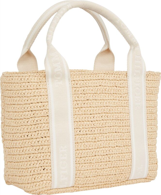TH SPRING LOGO MINI TOTE Kadın Bej Çanta - AW0AW17199