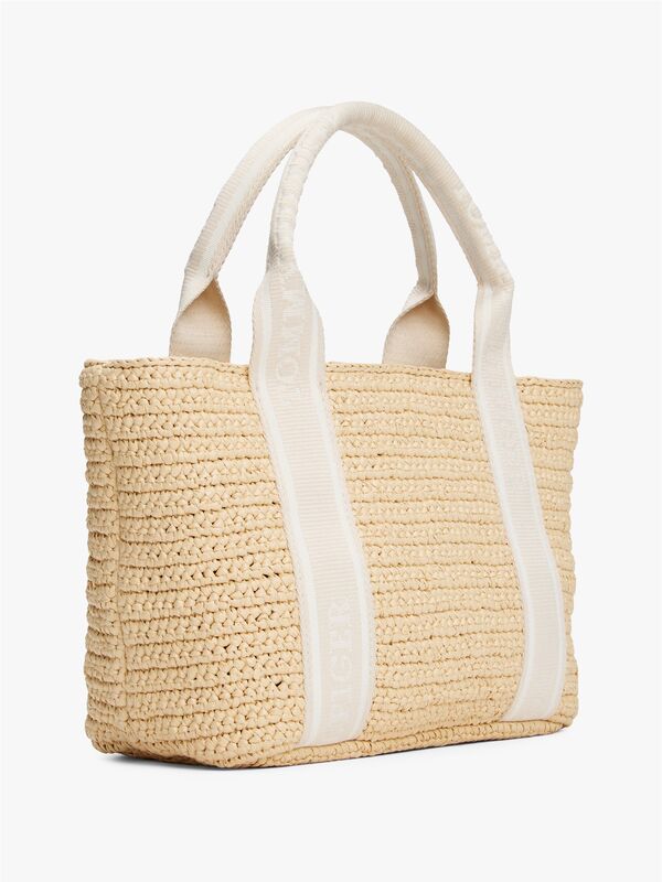 TH SPRING LOGO MINI TOTE Kadın Bej Çanta - AW0AW17199