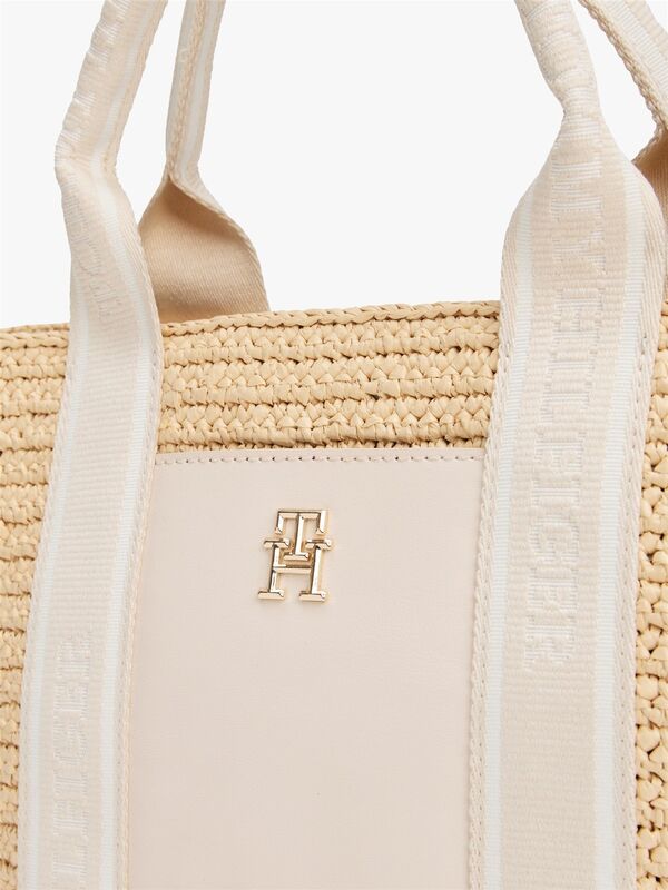 TH SPRING LOGO MINI TOTE Kadın Bej Çanta - AW0AW17199