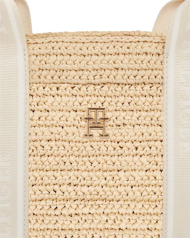 TH SPRING LOGO MINI TOTE Kadın Bej Çanta - AW0AW17199