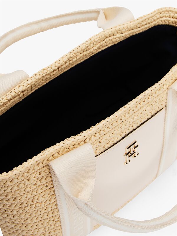 TH SPRING LOGO MINI TOTE Kadın Bej Çanta - AW0AW17199