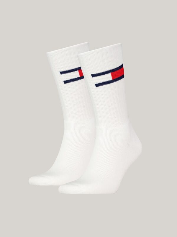 Tommy Hilfiger - TH UNI TJ SOCK 2P FL Uniseks Beyaz Çorap - S701228222