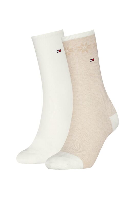 Tommy Hilfiger - TH WOMEN SOCK 2P FAI Kadın Kahverengi Çorap - S701236502