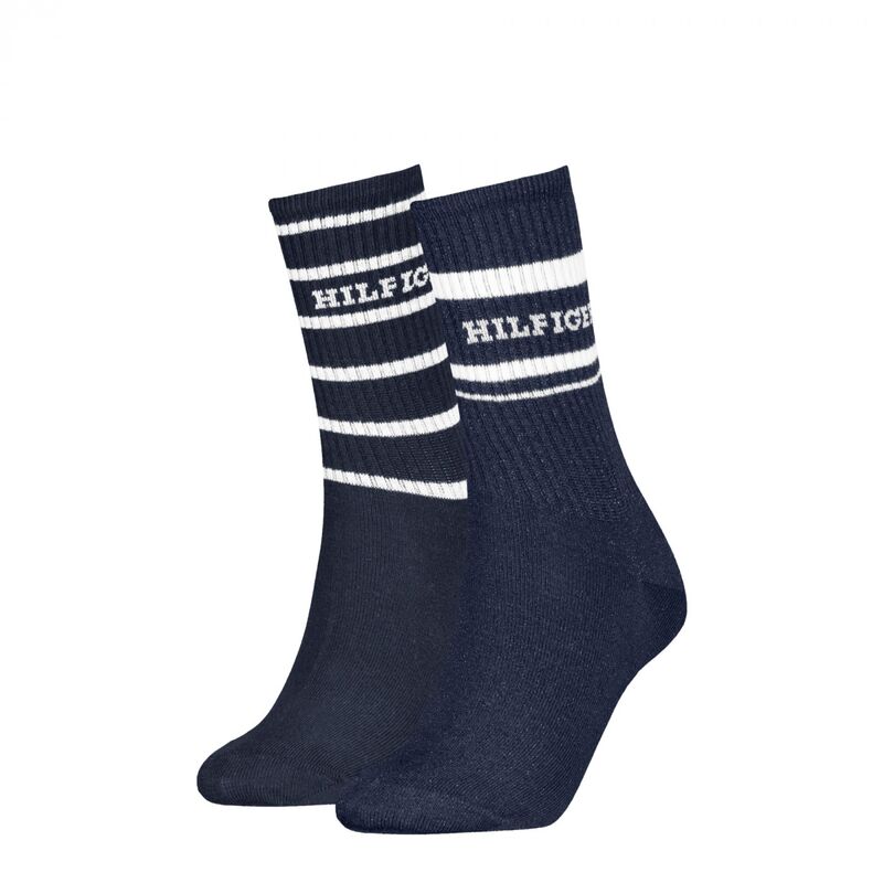 Tommy Hilfiger - TH WOMEN SOCK 2P HILFIGER Kadın Beyaz Çorap - S701236457