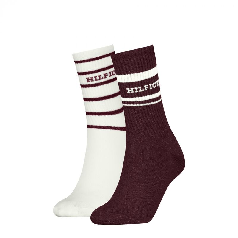 Tommy Hilfiger - TH WOMEN SOCK 2P HILFIGER Kadın Gri Çorap - S701236457