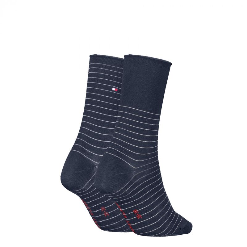 TH WOMEN SOCK 2P HILFIGER STRIPE Kadın Beyaz Çorap - S701236455