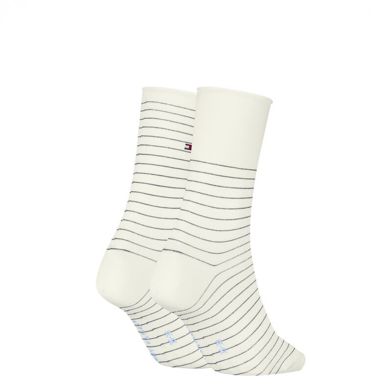 TH WOMEN SOCK 2P HILFIGER STRIPE Kadın Mavi Çorap - S701236455