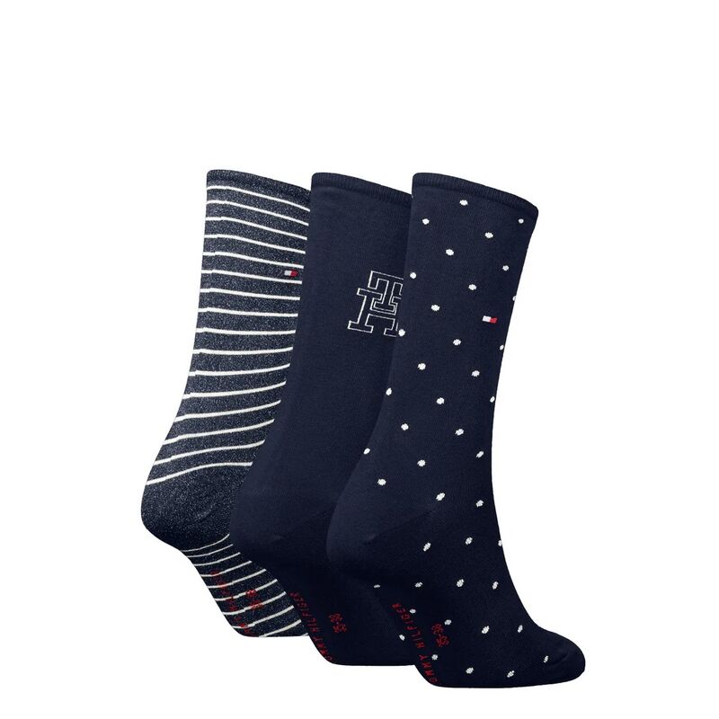 TH WOMEN SOCK 3P GIF Kadın Siyah Çorap - S701236464001