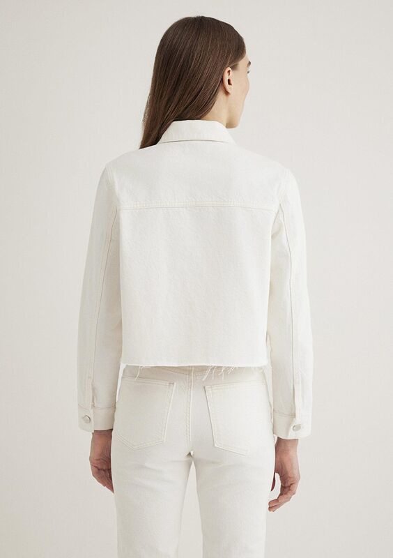 THALIA Kadın Beyaz Denim Ceket - M1110289