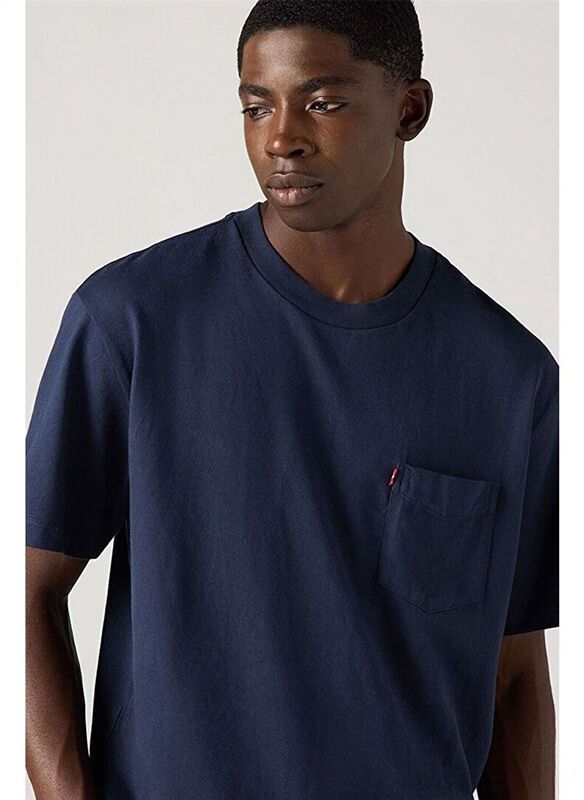 Levi's - THE HW POCKET TEE TR MINERAL BLACK Erkek Siyah T-Shirt - 001TT
