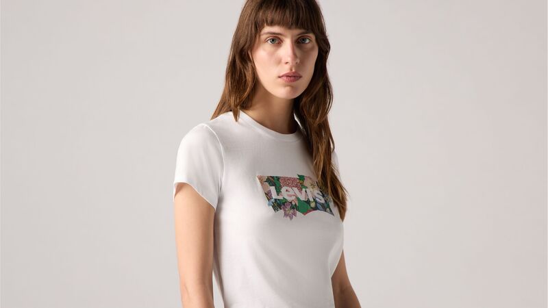 THE PERFECT TEE COLORING BOOK DAHLIA BW Kadın Beyaz T-Shirt - 17369
