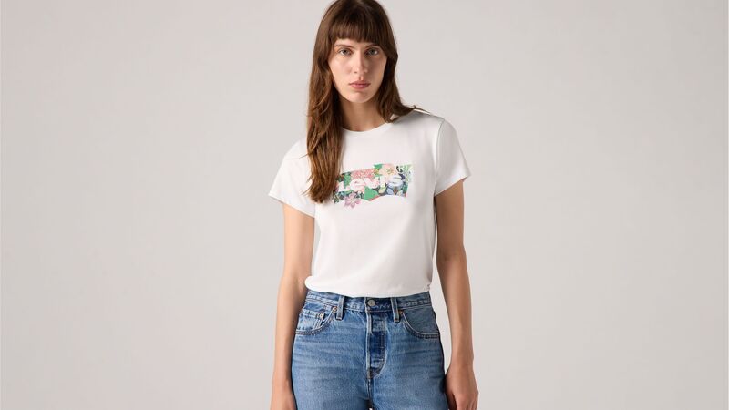 THE PERFECT TEE COLORING BOOK DAHLIA BW Kadın Beyaz T-Shirt - 17369