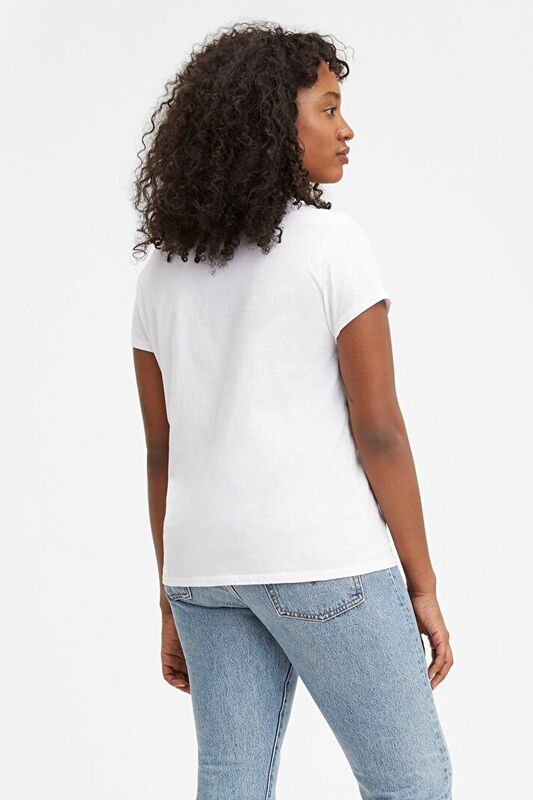 THE PERFECT TEE TR SPORTSWEAR LOGO WHIT Kadın Bej T-Shirt - 17369