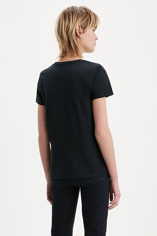 THE PERFECT TEE TR SPORTSWEAR LOGO WHIT Kadın Siyah T-Shirt - 17369