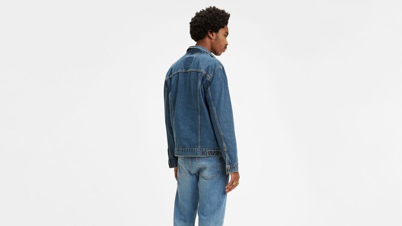 THE TRUCKER JACKET ROCKRIDGE TRUCKER Erkek Mavi Denim Ceket - 72334