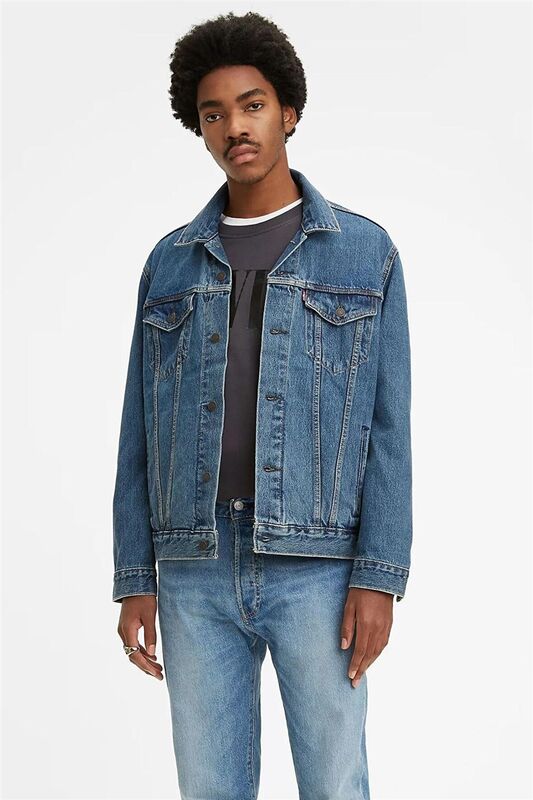 Levi's - THE TRUCKER JACKET ROCKRIDGE TRUCKER Erkek Mavi Denim Ceket - 72334