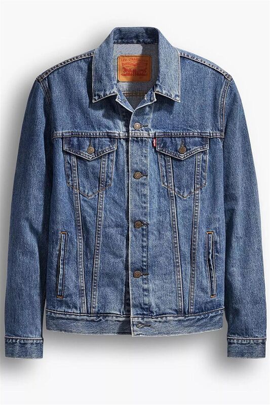 THE TRUCKER JACKET ROCKRIDGE TRUCKER Erkek Mavi Denim Ceket - 72334