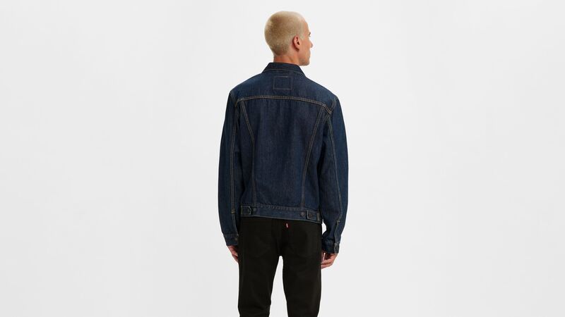 THE TRUCKER JACKET ROCKRIDGE TRUCKER Erkek Mavi Denim Ceket - 72334