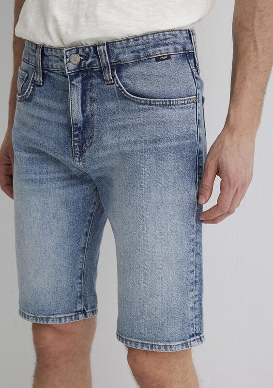 TIM Erkek Mavi Denim Şort - M04284