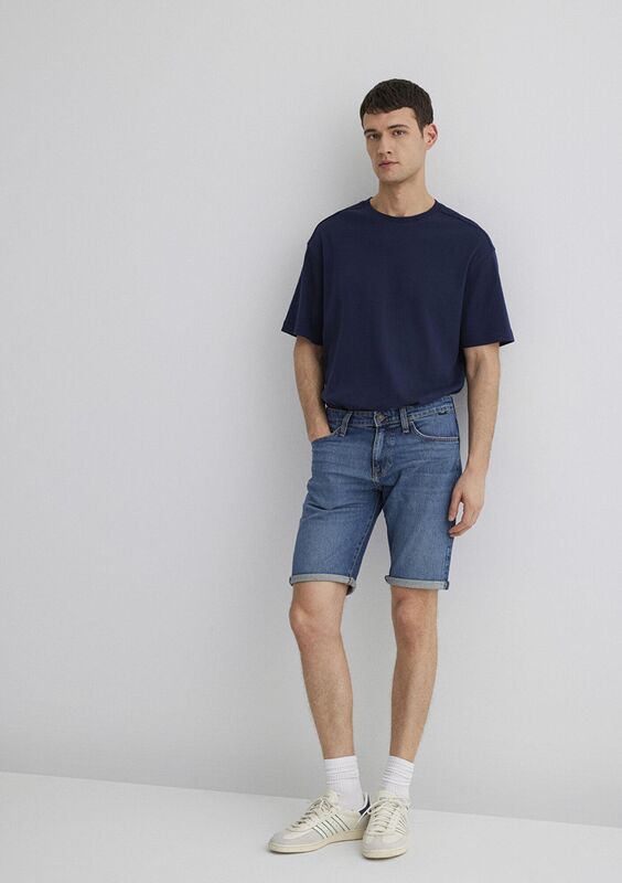 TIM Erkek Mavi Denim Şort - M04284