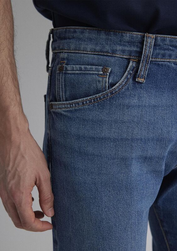 TIM Erkek Mavi Denim Şort - M04284