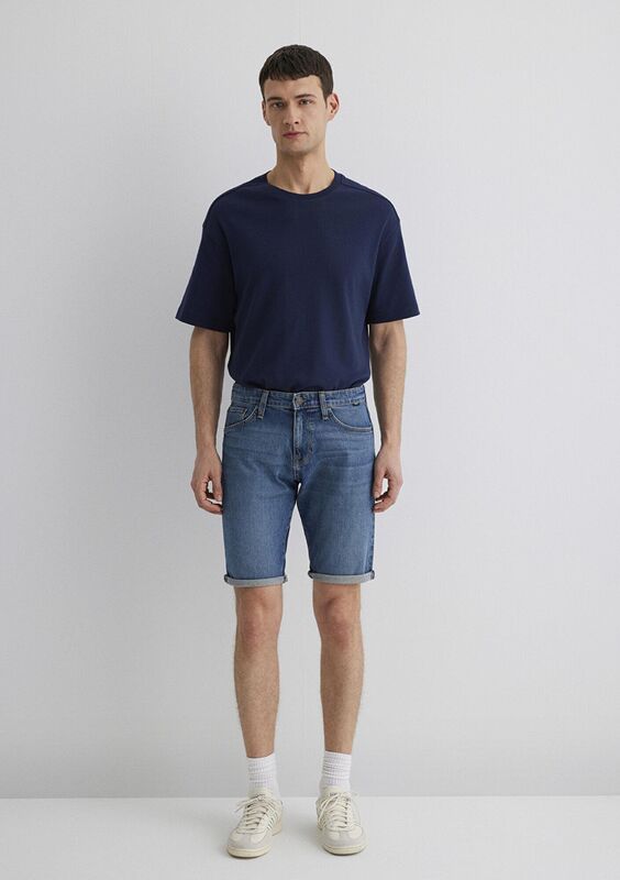 TIM Erkek Mavi Denim Şort - M04284