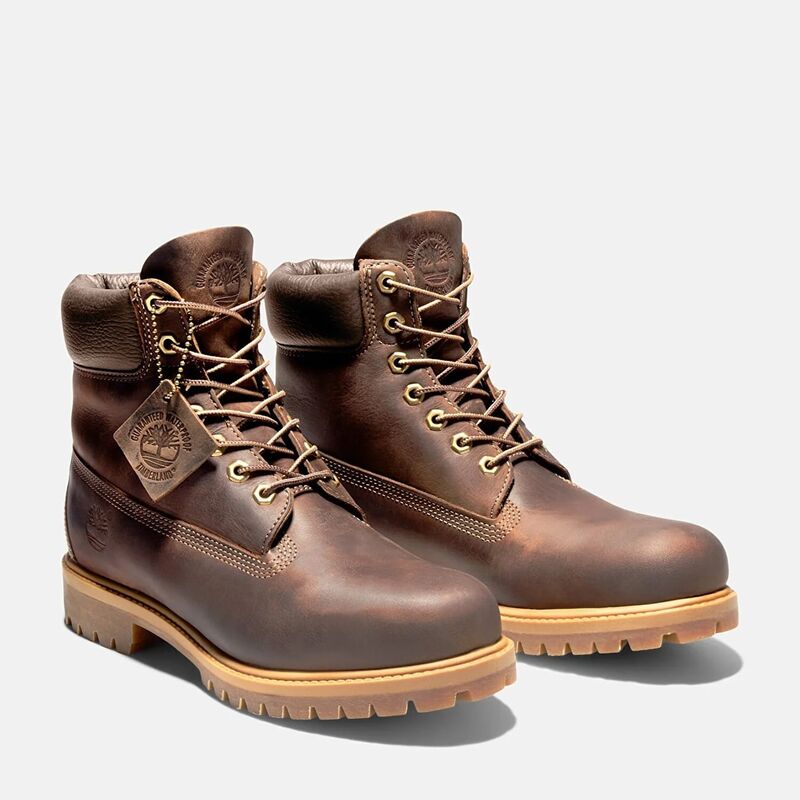 Timberland Premium 6 INCH LACE UP WATERP Erkek Kahverengi Bot - TB127097 Timberland Premium 6 INCH LACE UP WATERP Erkek Kahverengi Bot - TB127097