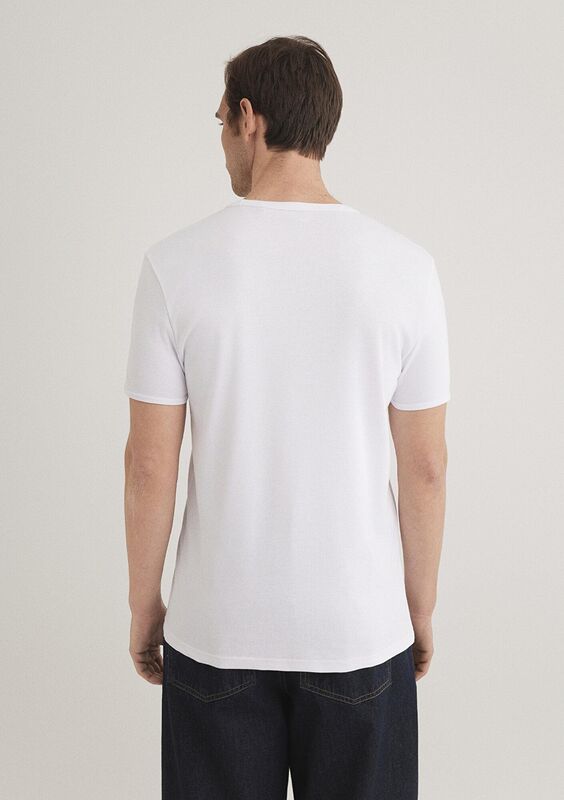 TİŞÖRT Erkek Beyaz Basic T-Shirt - M063747 TİŞÖRT Erkek Beyaz Basic T-Shirt - M063747