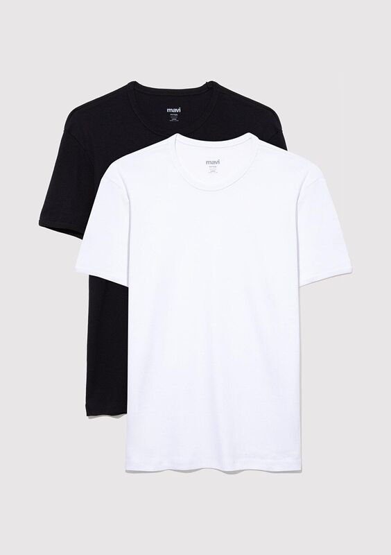 Mavi - TİŞÖRT Erkek Beyaz Basic T-Shirt - M063747