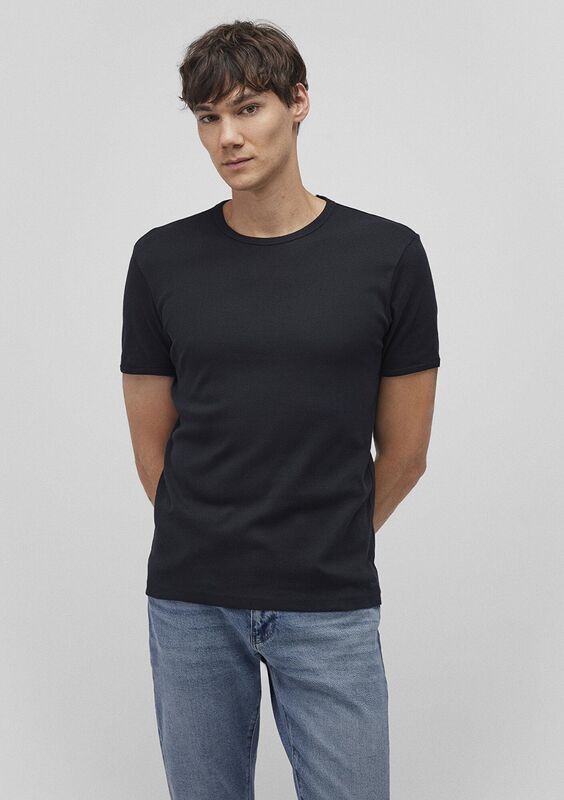 TİŞÖRT Erkek Beyaz Basic T-Shirt - M063747
