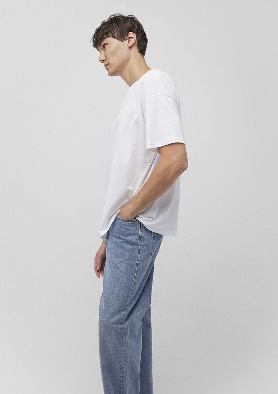 TİŞÖRT Erkek Beyaz Basic T-Shirt - M066902